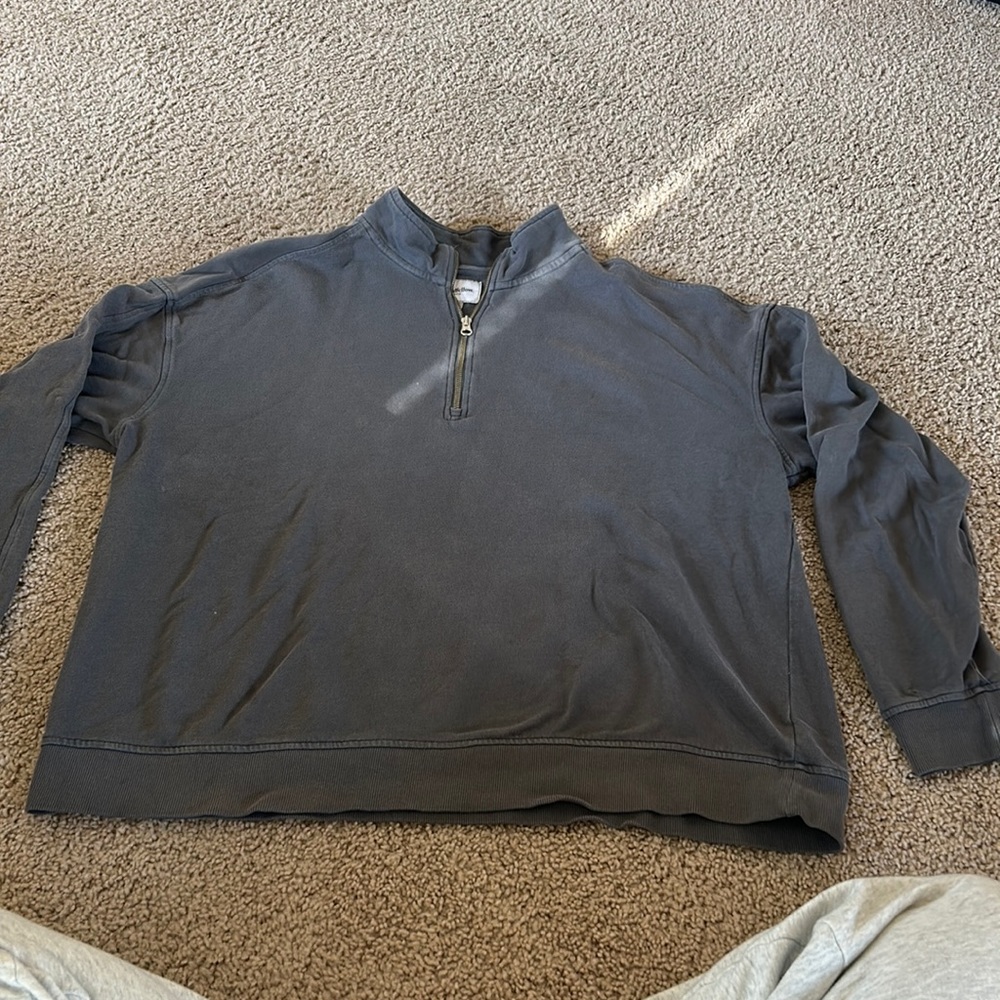 Men’s XL Gray Quarter Zip